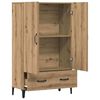 vidaXL Highboard artisan t&ouml;lgy 70x31x115 cm g&eacute;pi &uacute;ton elő&aacute;ll&iacute;tott fa