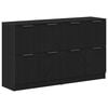 vidaXL Sz&eacute;f 2 pcs Fekete t&ouml;lgy 60 x 30 x 70 cm Faanyag