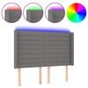 vidaXL s&ouml;t&eacute;tsz&uuml;rke sz&ouml;vet LED-es fejt&aacute;mla 147x16x118/128 cm