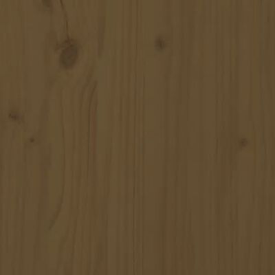 vidaXL Small Single mézbarna tömör fa ágykeret 75 x 190 cm