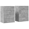 vidaXL 2 db betonsz&uuml;rke szerelt fa t&aacute;lal&oacute;szekr&eacute;ny 60 x 39 x 80 cm