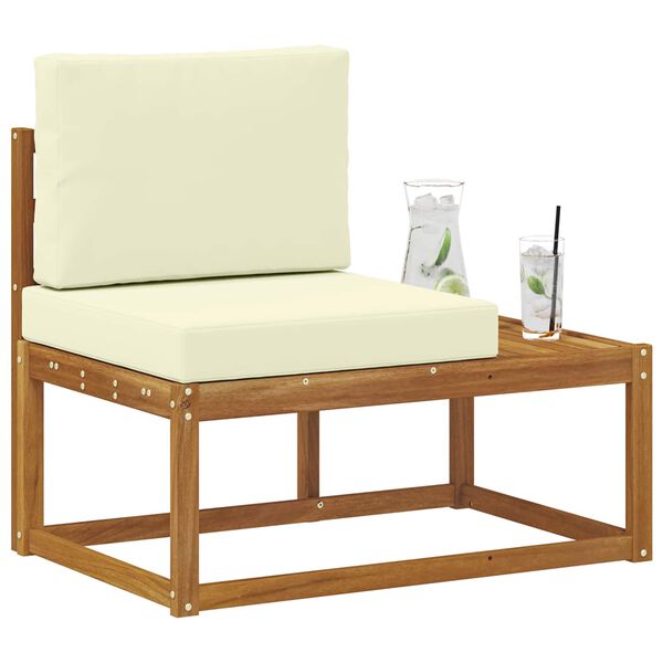 vidaXL K&uuml;lt&eacute;ri v&eacute;gleges kanap&eacute; p&aacute;rn&aacute;val Term&eacute;szetes 91 x 63 x 73 cm