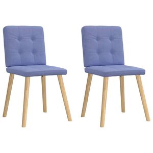 vidaXL &eacute;tkezősz&eacute;kek 2 db Jeans k&eacute;k sz&ouml;vet