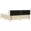 vidaXL Boxrug&oacute;s &aacute;gy matracmal fejt&aacute;ml&aacute;val Kr&eacute;m 180 x 200 cm sz&ouml;vet