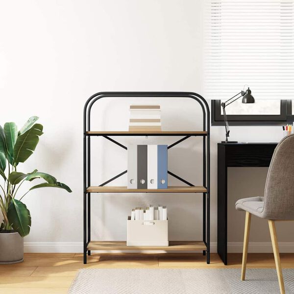 vidaXL K&ouml;nyvespolc Artisan t&ouml;lgy 80 x 30 x 109 cm Faanyag