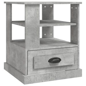 vidaXL betonsz&uuml;rke szerelt fa doh&aacute;nyz&oacute;asztal 50x50x60 cm