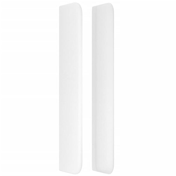 vidaXL fehér műbőr fejtámla szárnyakkal 103x16x118/128 cm