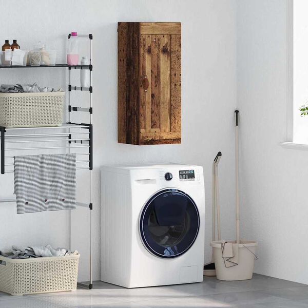 vidaXL Fali szekr&eacute;ny &Ouml;reg fa 34,5 x 34 x 90 cm Faanyag