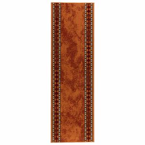 vidaXL Fut&oacute; szőnyeg FLORNES Szőtt Narancss&aacute;rga 67 cm x 150 cm PP 7 mm