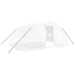 vidaXL feh&eacute;r &uuml;vegh&aacute;z ac&eacute;lv&aacute;zzal 20 m&sup2; 5x4x2,3 m