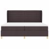 vidaXL Boxspring &aacute;gy matraccal S&ouml;t&eacute;tsz&uuml;rke 90x190 cm Sz&ouml;vet s&ouml;t&eacute;tbarna
