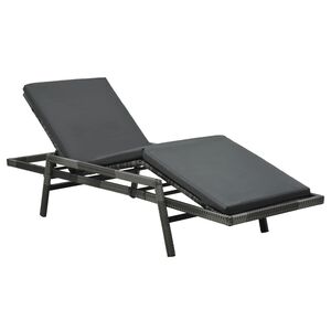 vidaXL sz&uuml;rke polyrattan napoz&oacute;&aacute;gy p&aacute;rn&aacute;val