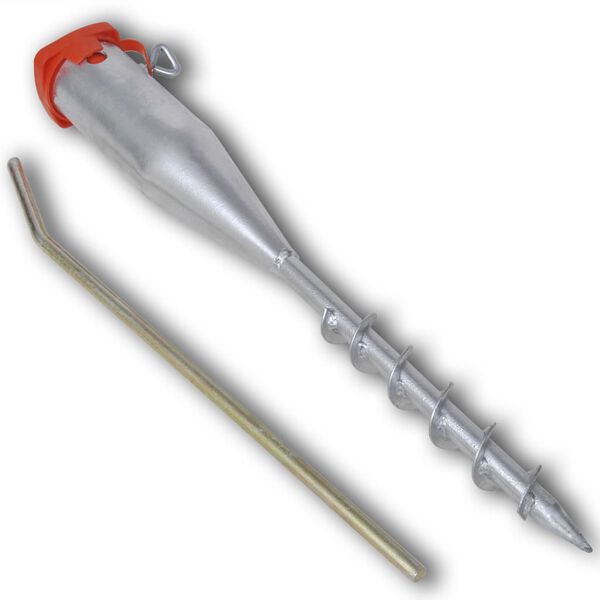 vidaXL horganyzott ac&eacute;l napernyőtart&oacute; 55 cm