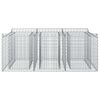 vidaXL Gabion emelt &aacute;gy Ez&uuml;st 150 x 100 x 60 cm Horganyzott ac&eacute;l