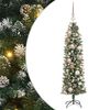 vidaXL Mű Karcs&uacute; Kar&aacute;csonyi Fa Z&ouml;ld &eacute;s Feh&eacute;r 120 cm
