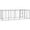 vidaXL kültéri acél kutyakennel 12,1 m²