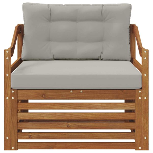 vidaXL K&uuml;lt&eacute;ri kanap&eacute; szett T&ouml;m&ouml;r Ak&aacute;cfa Term&eacute;szetes