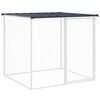 vidaXL antracitsz&uuml;rke horganyzott ac&eacute;l ty&uacute;kketrec tetővel 103x98x90 cm