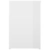vidaXL magasfényű fehér szerelt fa cipőtároló pad 80 x 30 x 45 cm