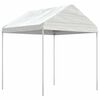 vidaXL feh&eacute;r polietil&eacute;n pavilon tetővel 2,28 x 2,23 x 2,69 m
