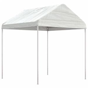 vidaXL feh&eacute;r polietil&eacute;n pavilon tetővel 2,28 x 2,23 x 2,69 m