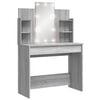 vidaXL sz&uuml;rke sonoma sz&iacute;nű f&eacute;s&uuml;lk&ouml;dőasztal LED-del 96x40x142 cm