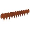 vidaXL Fűszeg&eacute;lyez&eacute;s 10 pcs 103 x 20 cm Ac&eacute;l Rozsd&aacute;s