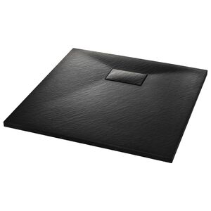 vidaXL fekete SMC zuhanyt&aacute;lca 80 x 80 cm