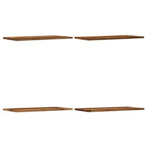 vidaXL 4 db antik fa sz&iacute;nű szerelt fa fali polc 60 x 30 x 1,5 cm