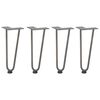 vidaXL 4 db natúr acél hajtűláb dohányzóasztalhoz 30 cm tömör acél