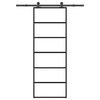 vidaXL ESG &uuml;veg &eacute;s alum&iacute;nium tol&oacute;ajt&oacute; f&eacute;mszerelv&eacute;ny-szettel 76x205 cm