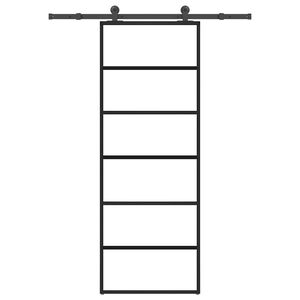 vidaXL ESG &uuml;veg &eacute;s alum&iacute;nium tol&oacute;ajt&oacute; f&eacute;mszerelv&eacute;ny-szettel 76x205 cm