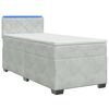 vidaXL Boxspring &aacute;gy matraccal &eacute;s LED-del Vil&aacute;gossz&uuml;rke Egyszem&eacute;lyes