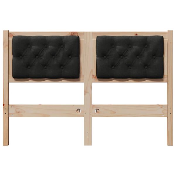 vidaXL Fejt&aacute;mla Egy&eacute;b Barna &eacute;s fekete 120 cm T&ouml;m&ouml;r fenyőfa