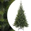 vidaXL Műanyag Hajtogat&oacute;s Kar&aacute;csonyfa 150 cm PVC &eacute;s f&eacute;m Z&ouml;ld