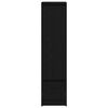 vidaXL fekete t&ouml;lgy szerelt fa magasszekr&eacute;ny 29,5x34x119,5 cm