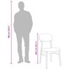 vidaXL 2 db fehér tömörfa gumiból készült étkezőszékek párnákkal