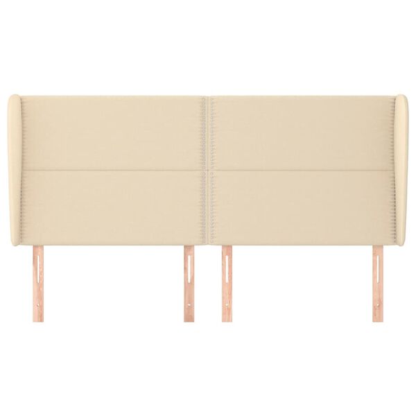 vidaXL kr&eacute;msz&iacute;nű sz&ouml;vet fejt&aacute;mla sz&aacute;rnyakkal 163 x 23 x 118/128 cm