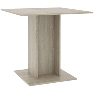 vidaXL sonoma t&ouml;lgy sz&iacute;nű szerelt fa &eacute;tkezőasztal 80 x 80 x 75 cm