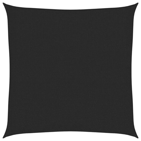 vidaXL fekete HDPE napvitorla 160 g/m² 2,5 x 2,5 m