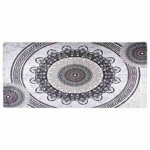 vidaXL fekete &eacute;s sz&uuml;rke moshat&oacute; szőnyeg 80 x 300 cm