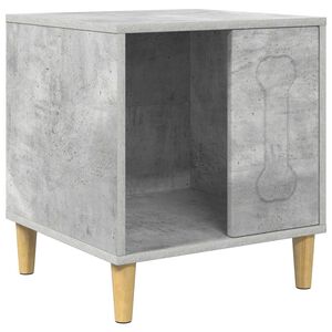 vidaXL Kutyah&aacute;z Betonsz&uuml;rke 44 x 42 x 49 cm Szerelt Fa