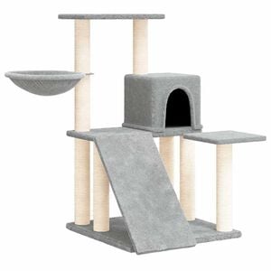 vidaXL vil&aacute;gossz&uuml;rke macskab&uacute;tor sziz&aacute;l kapar&oacute;f&aacute;kkal 82 cm
