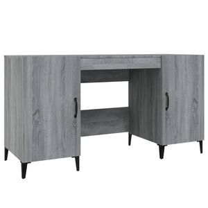 vidaXL sz&uuml;rke sonoma sz&iacute;nű szerelt fa &iacute;r&oacute;asztal 140 x 50 x 75 cm