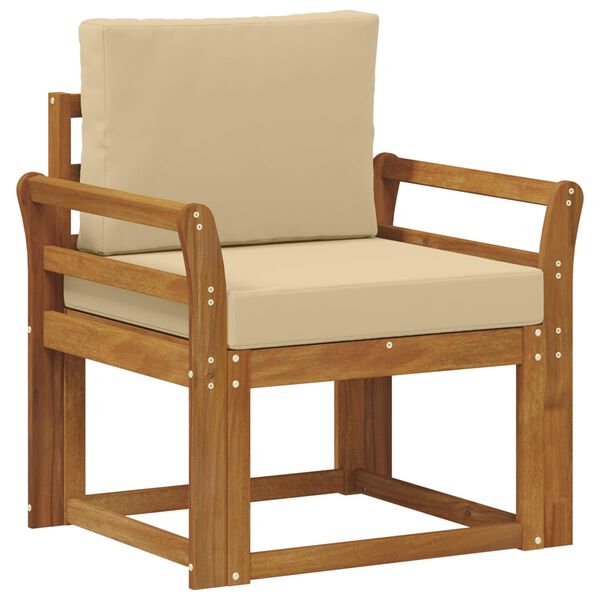 vidaXL K&uuml;lt&eacute;ri kanap&eacute; T&ouml;m&ouml;r ak&aacute;cfa &eacute;s poli&eacute;szter Term&eacute;szetes