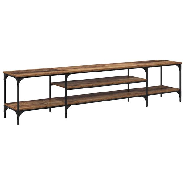 vidaXL TV szekr&eacute;ny &Ouml;reg fa 201 x 35 x 45 cm Műszaki fa &eacute;s vas