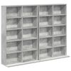 vidaXL CD szekr&eacute;ny 2 db Betonsz&uuml;rke 65 x 23,5 x 97,5 cm Szerelt Fa
