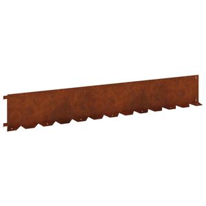 vidaXL Fűszeg&eacute;lyez&eacute;s 10 pcs 102 x 15 x 4 cm Ac&eacute;l Rozsd&aacute;s