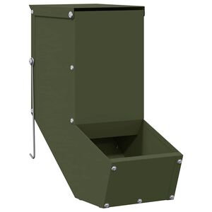 vidaXL Ny&uacute;l Etető Olajz&ouml;ld 12,5 x 26 x 28,5 cm 1 kg