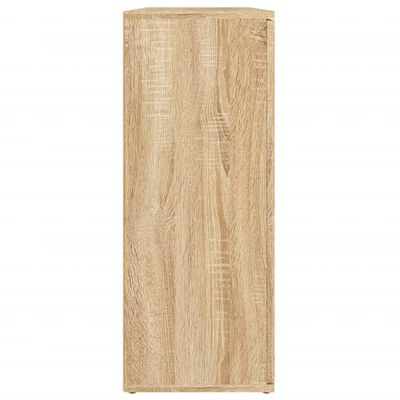 vidaXL sonoma tölgy színű szerelt fa tálalóasztal 91x29,5x75 cm